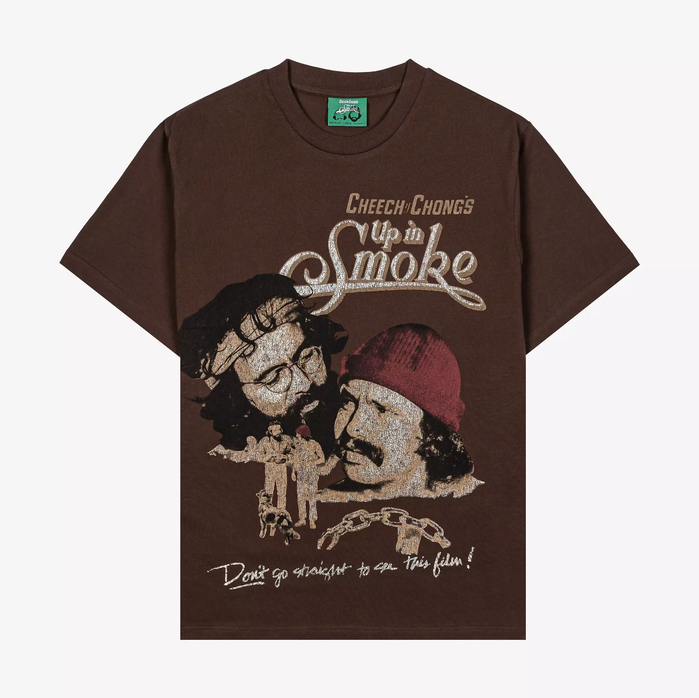 SP x Cheech and Chong's Up In Smoke High Mens Short Sleeve Shirt (Brown)