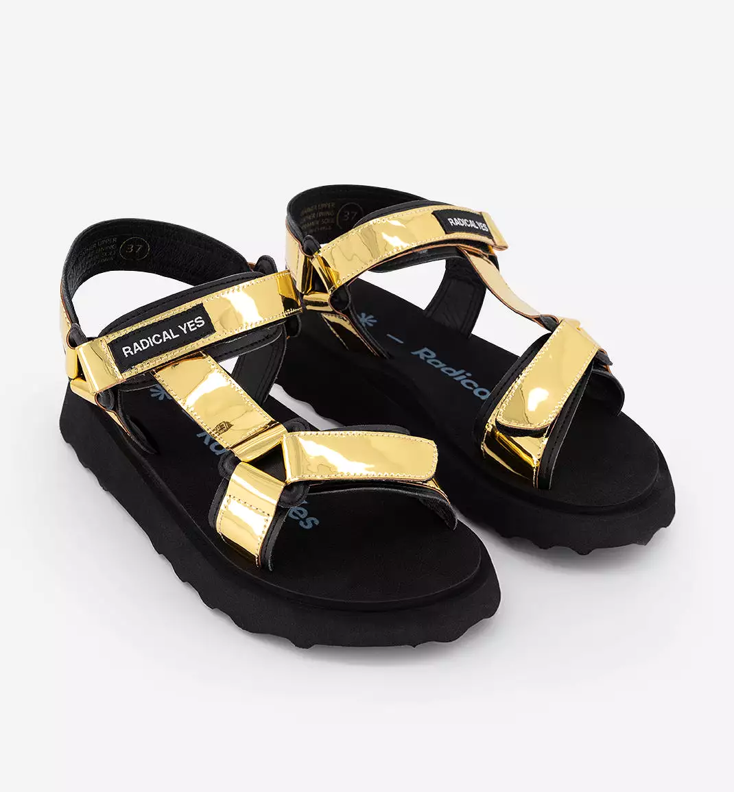 Space Jam Leather Hiking Sandal | Metallic Gold