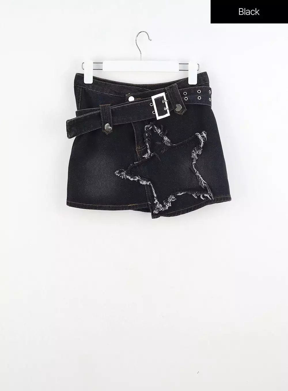 Star Denim Mini Skirt IU313