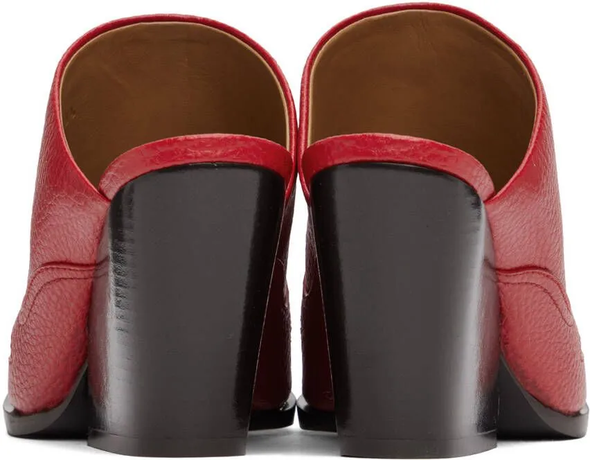 Stella McCartney Red Cowboy Cloudy Mules