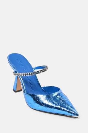 Stiletto Mules - Blue