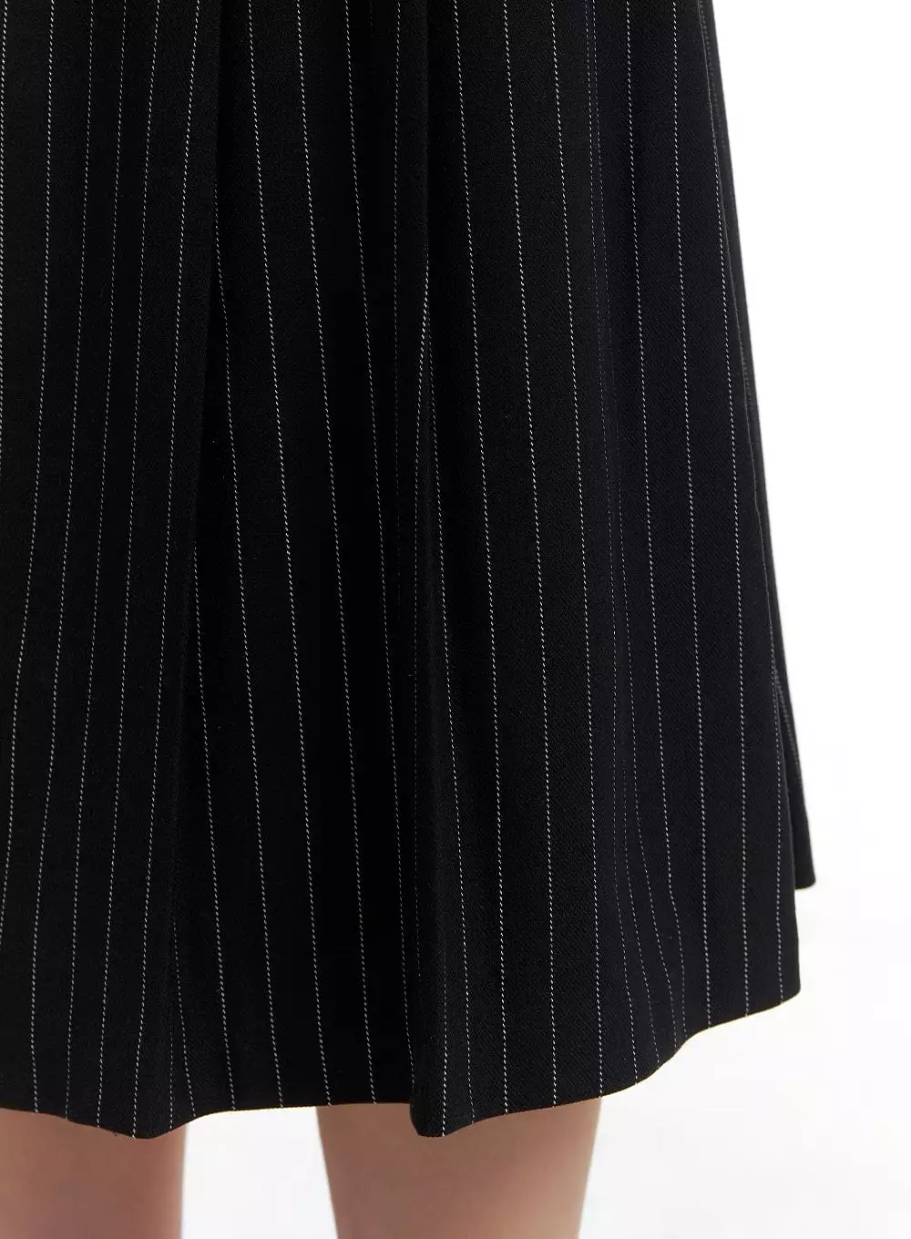 Stripe Pintuck Midi Skirt CA409