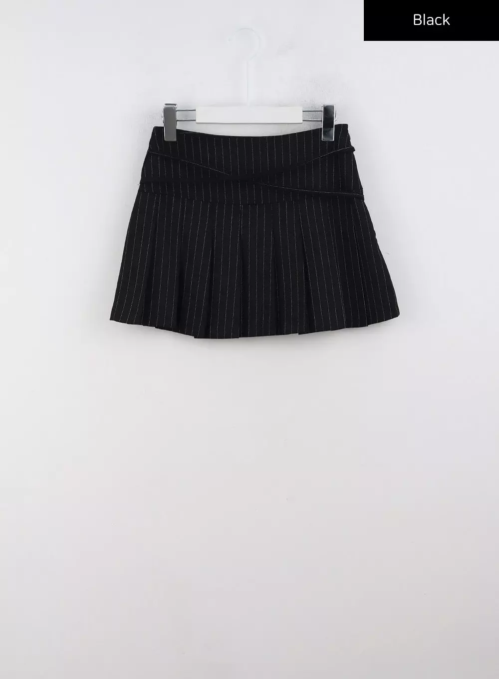 Stripe Pleated Mini Skirt CD301