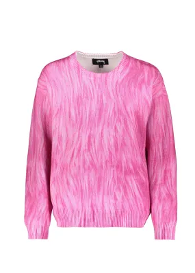 Stussy Printed Fur Sweater - Pink