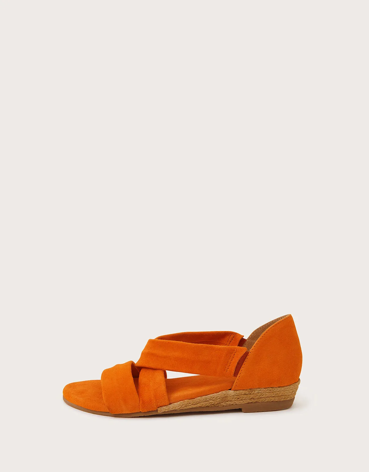 Suede Demi Wedges Orange