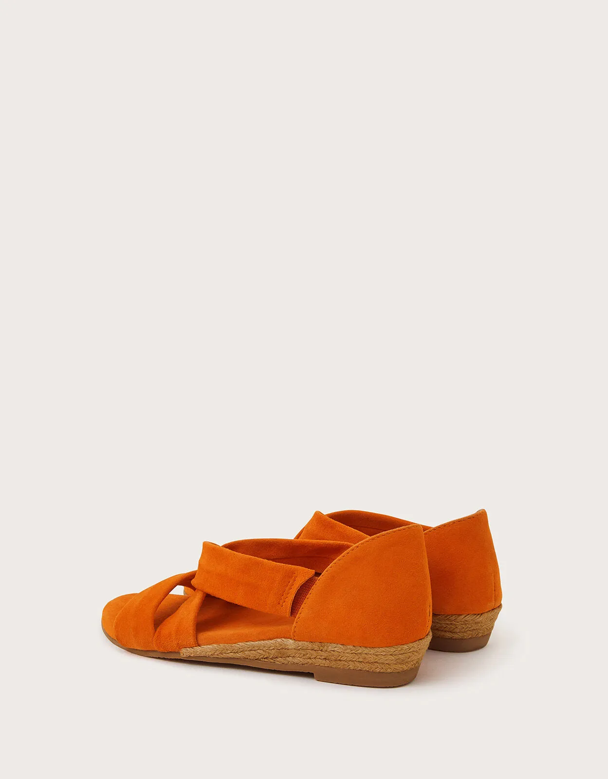 Suede Demi Wedges Orange