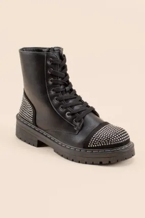 sugar Kalina Studded Combat Boots