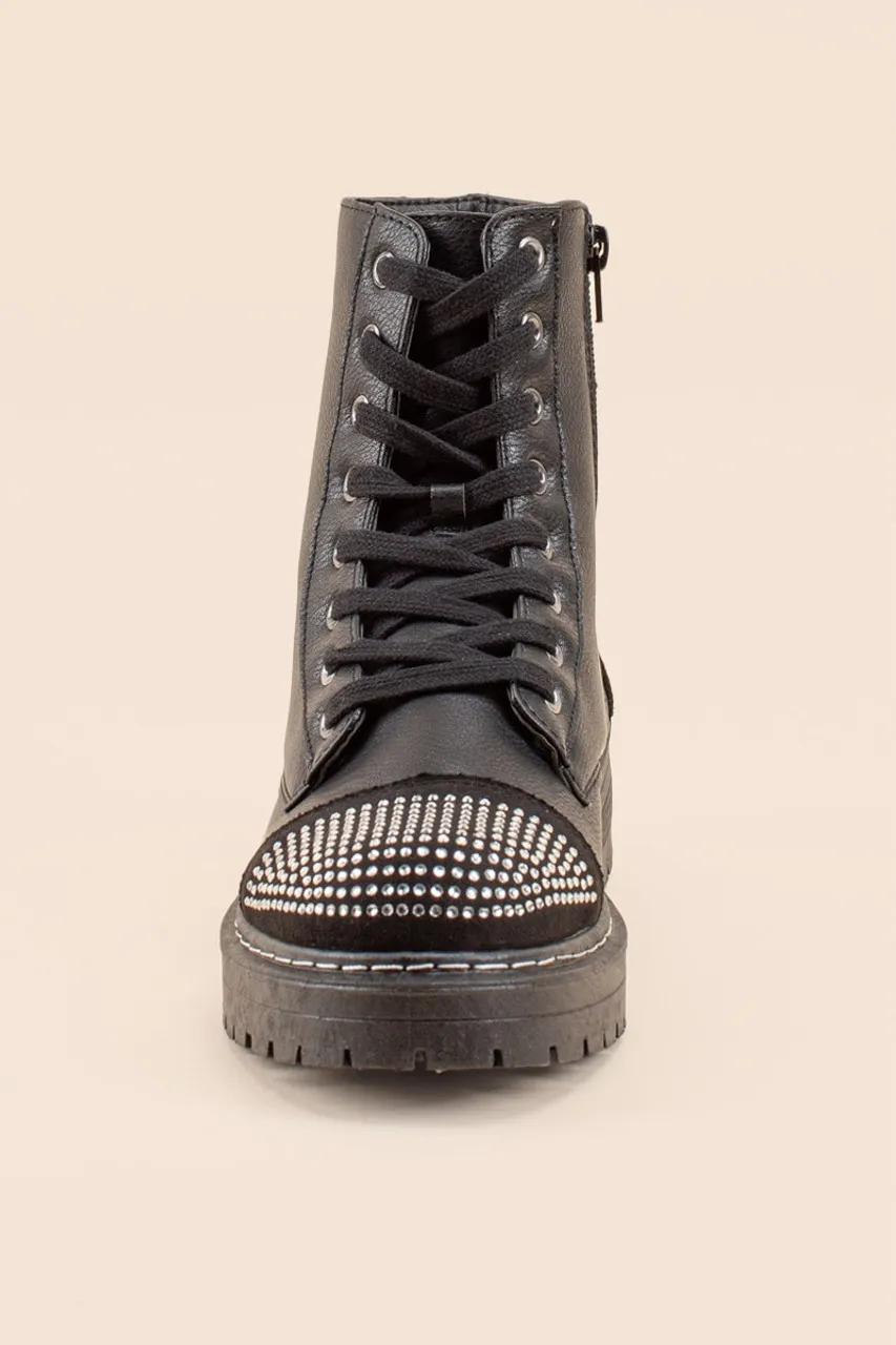 sugar Kalina Studded Combat Boots