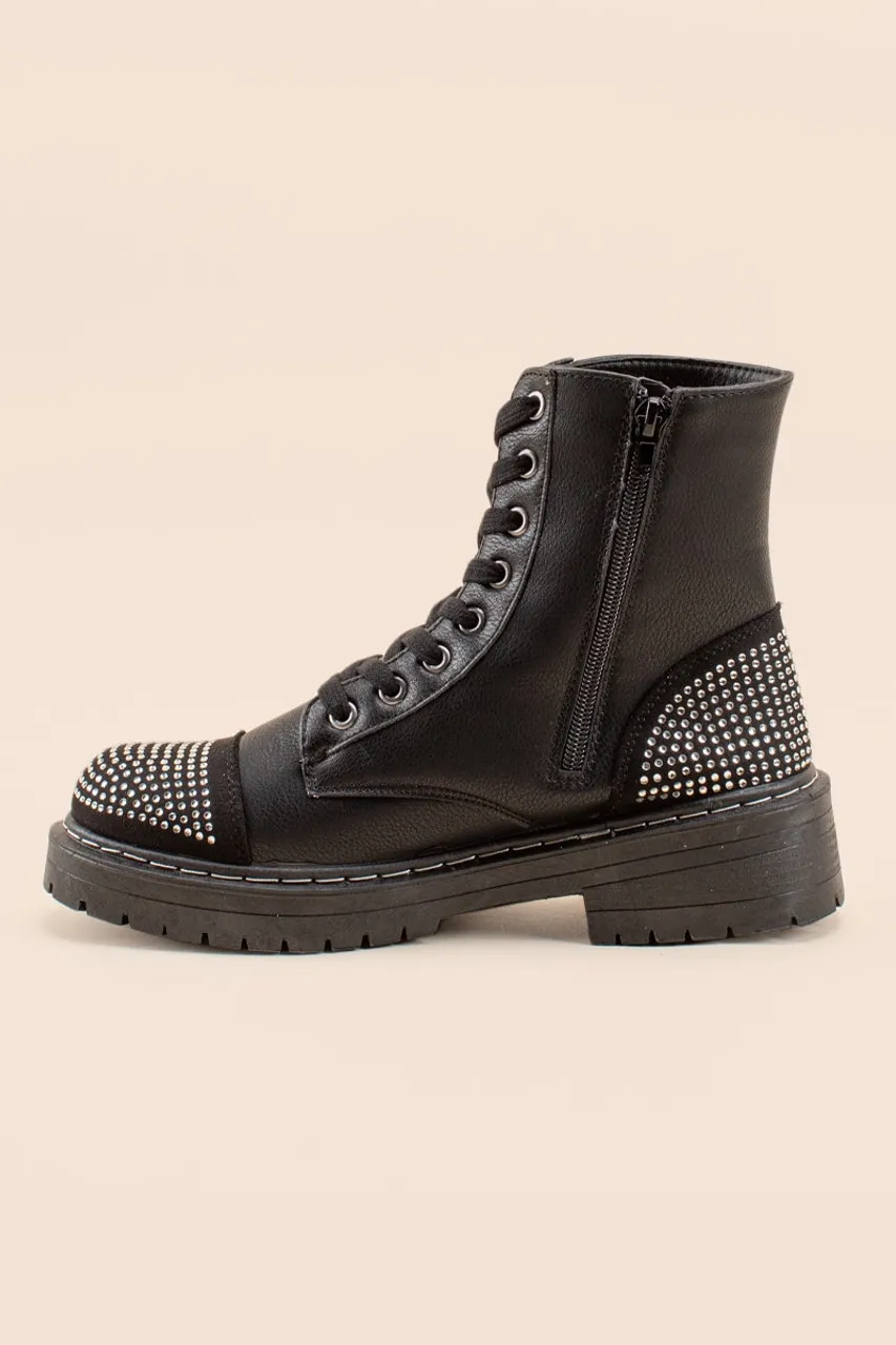 sugar Kalina Studded Combat Boots