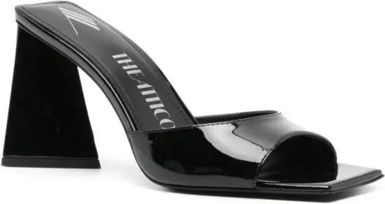 The Attico Devon 85mm patent-leather mules Black