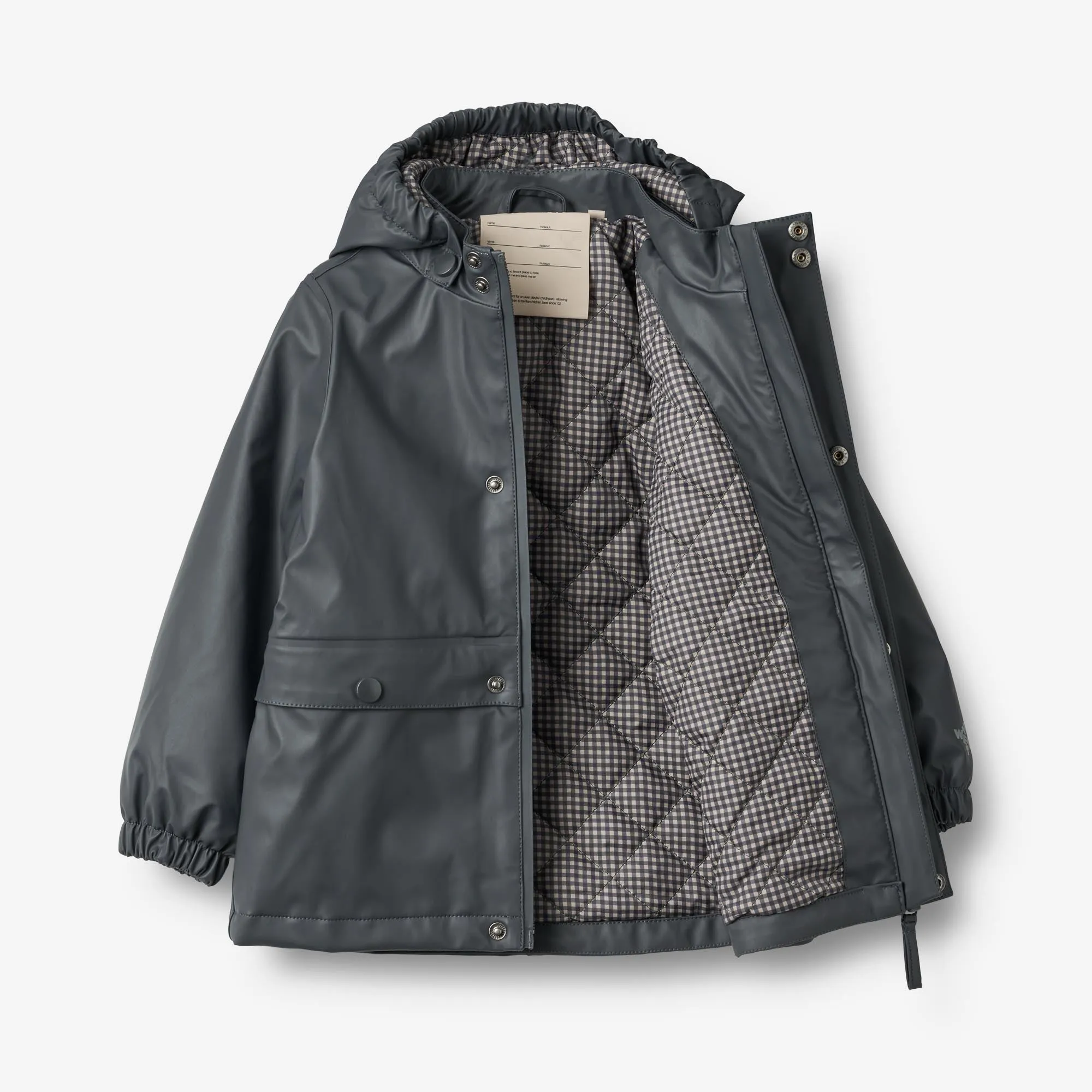 Thermo Rain Coat Aju - dark ink