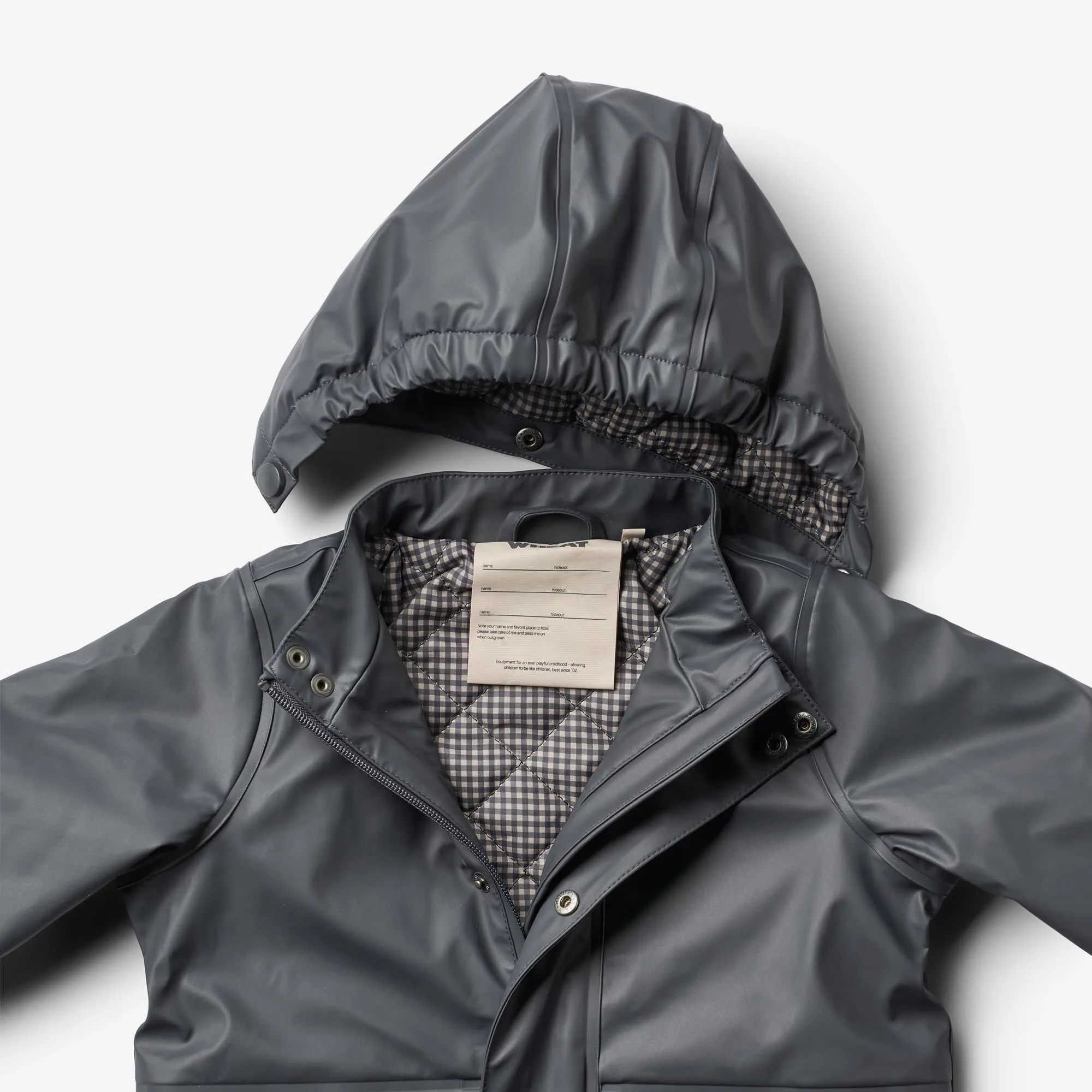 Thermo Rain Coat Aju - dark ink