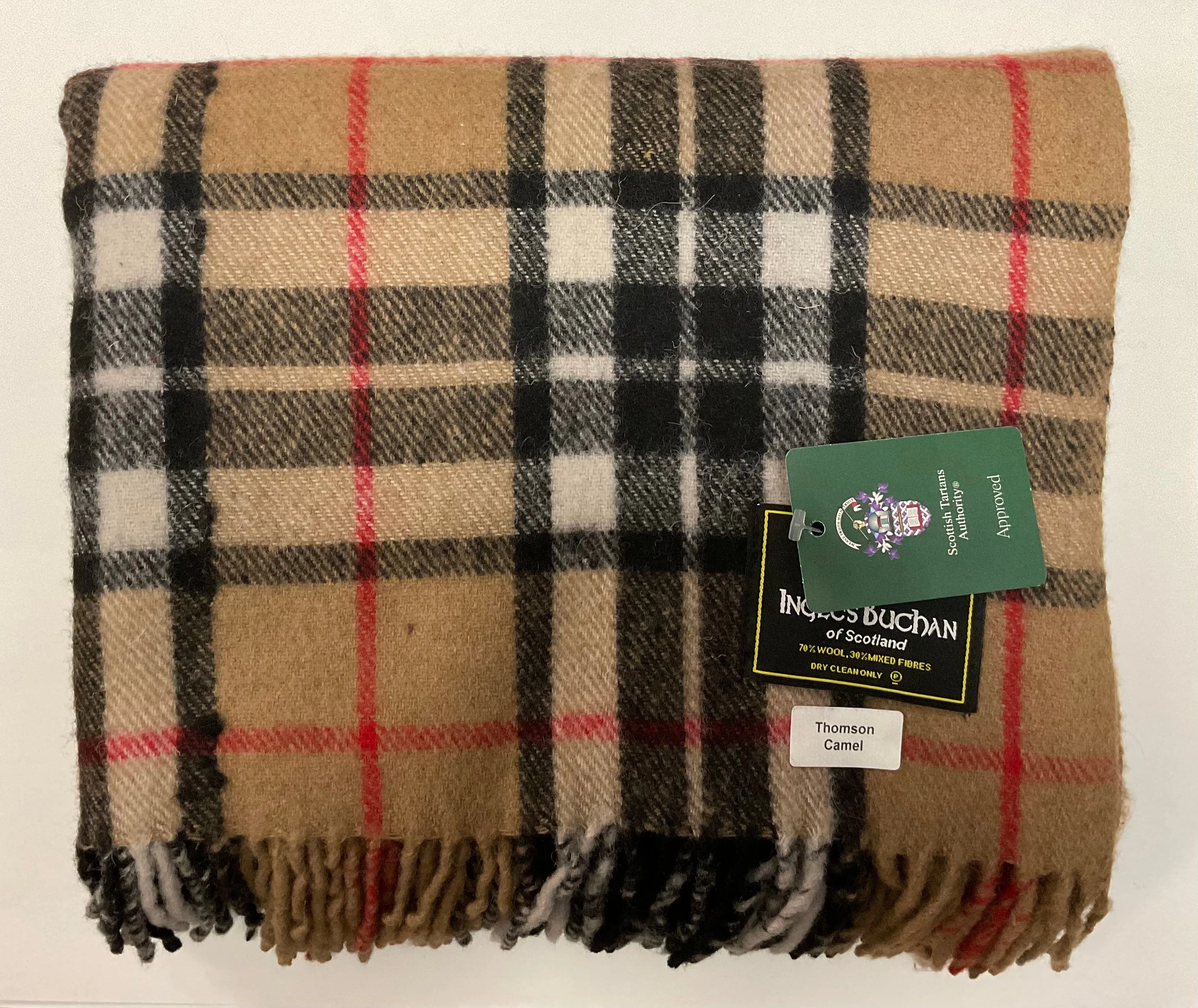 Thomson Camel tartan rug