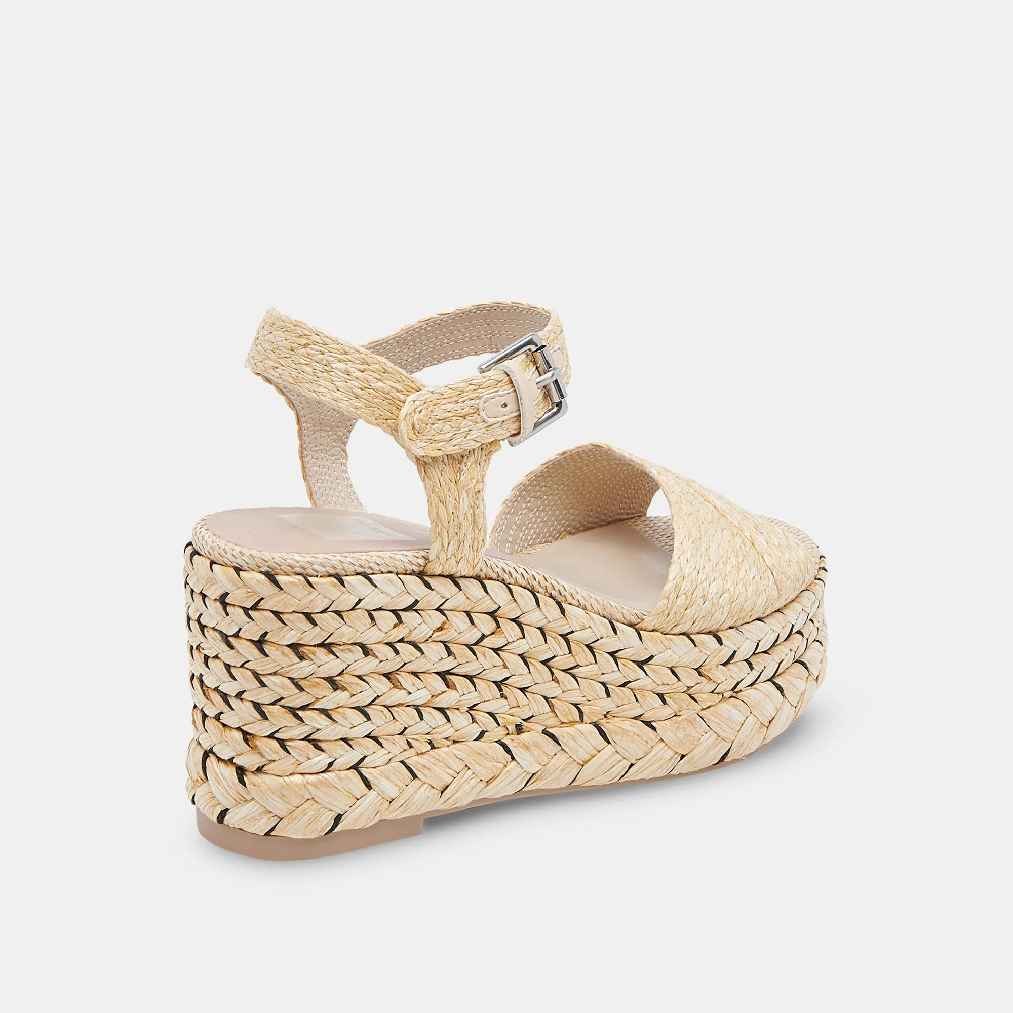 TIAGO WEDGES LT NATURAL RAFFIA - re:vita