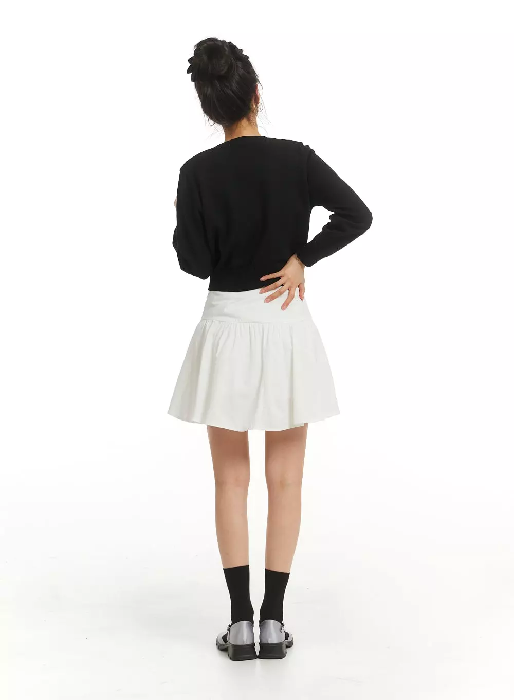 Tucked Flare Mini Skirt OM404