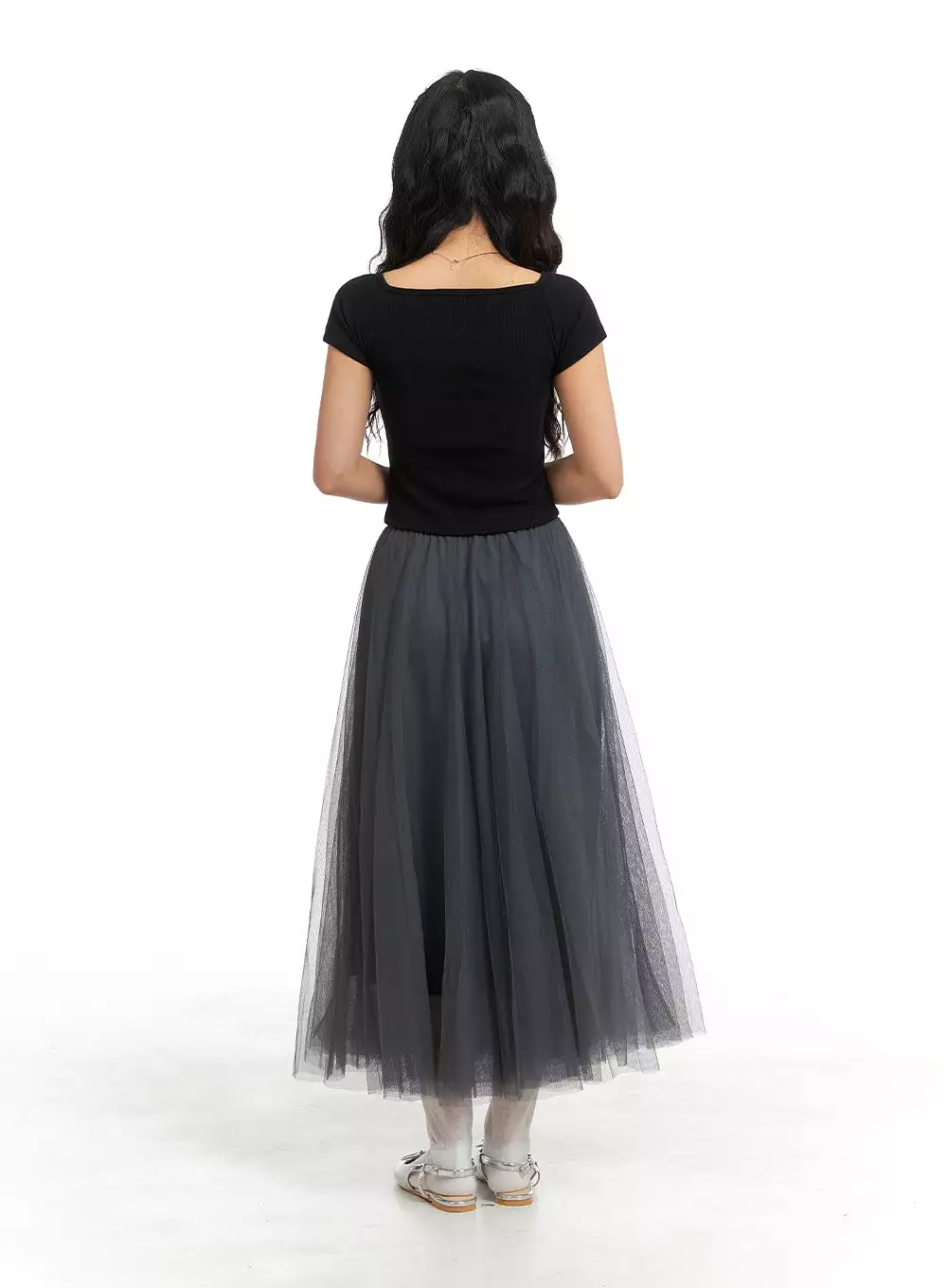 Tulle Maxi Skirt OM427