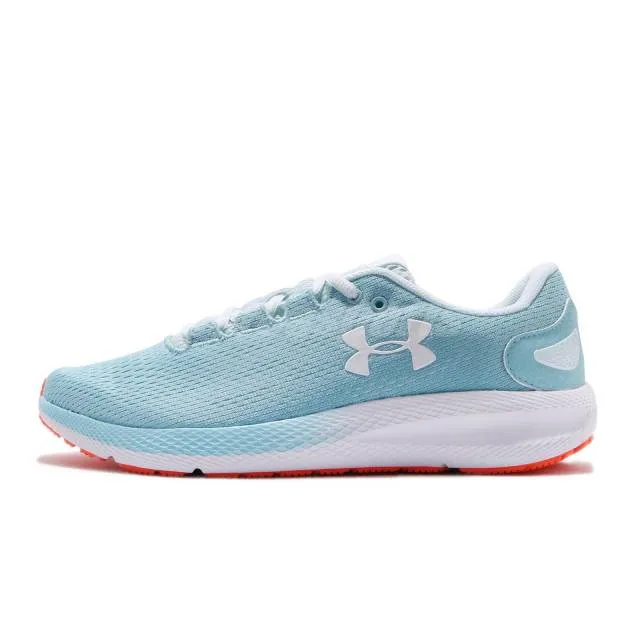 Under armour ua w charged pursuit 2 blue white women running shoes 3022604-400