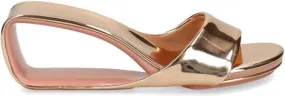 United Nude Mobius 65mm metallic mules Pink