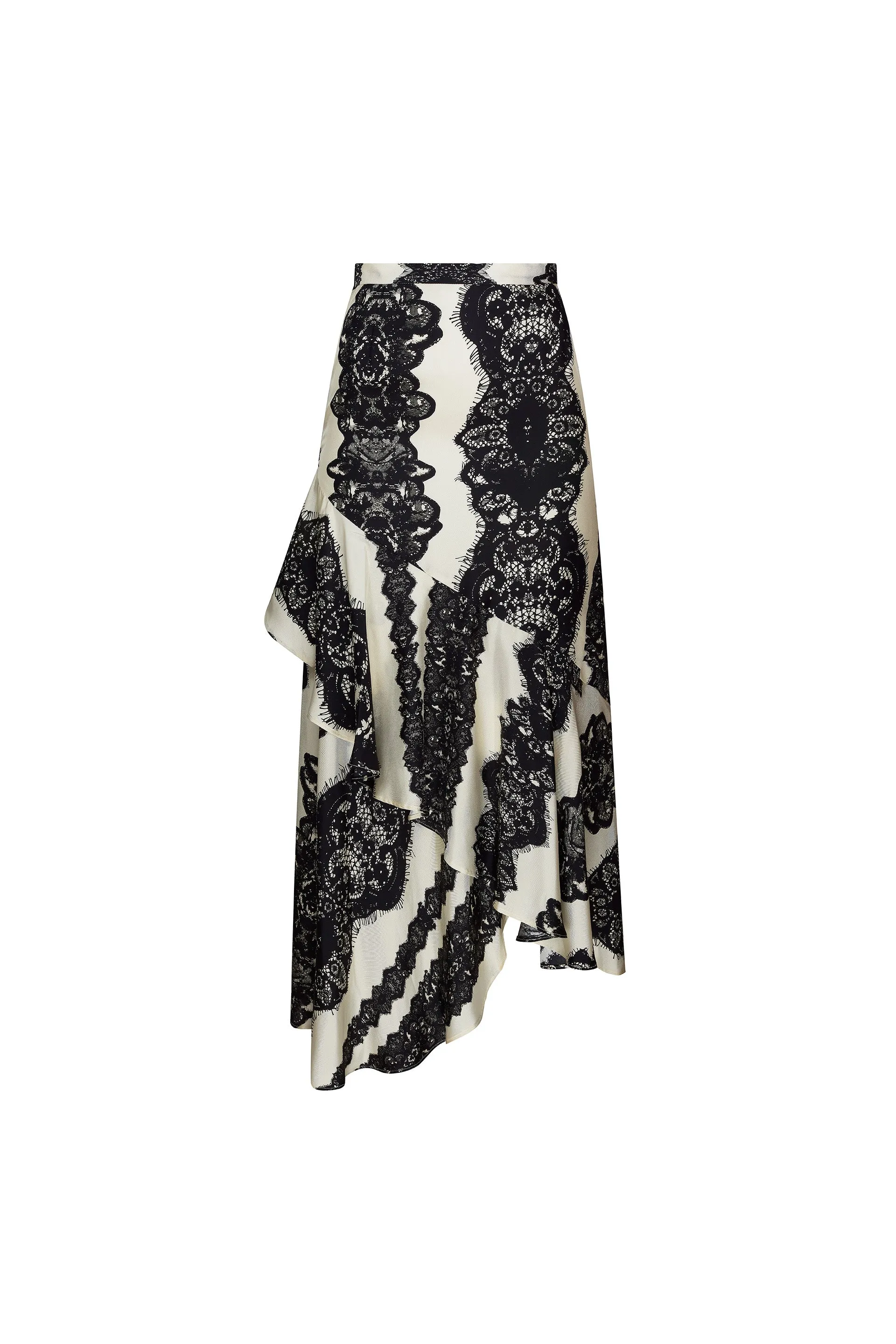 'VENETIAN LACE' ASYMMETRICAL SKIRT