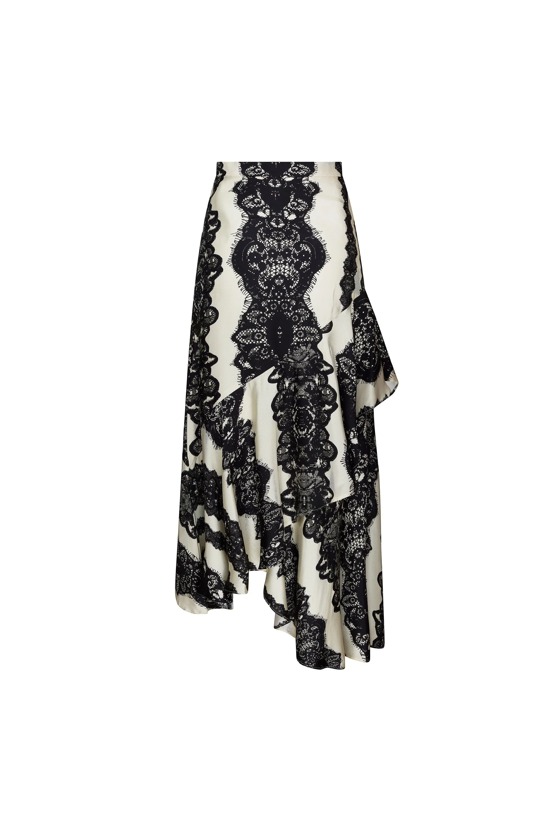 'VENETIAN LACE' ASYMMETRICAL SKIRT