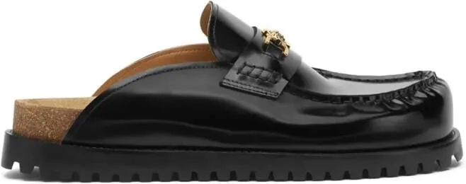 Versace Medusa '95 leather mules Black