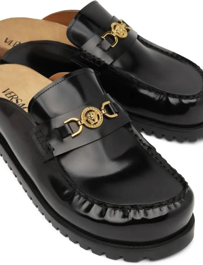 Versace Medusa '95 leather mules Black