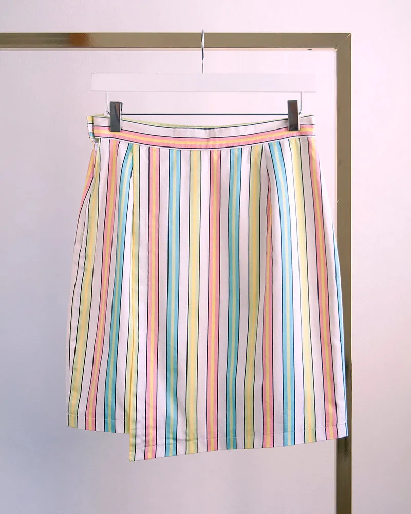 Versace multicolor striped skirt