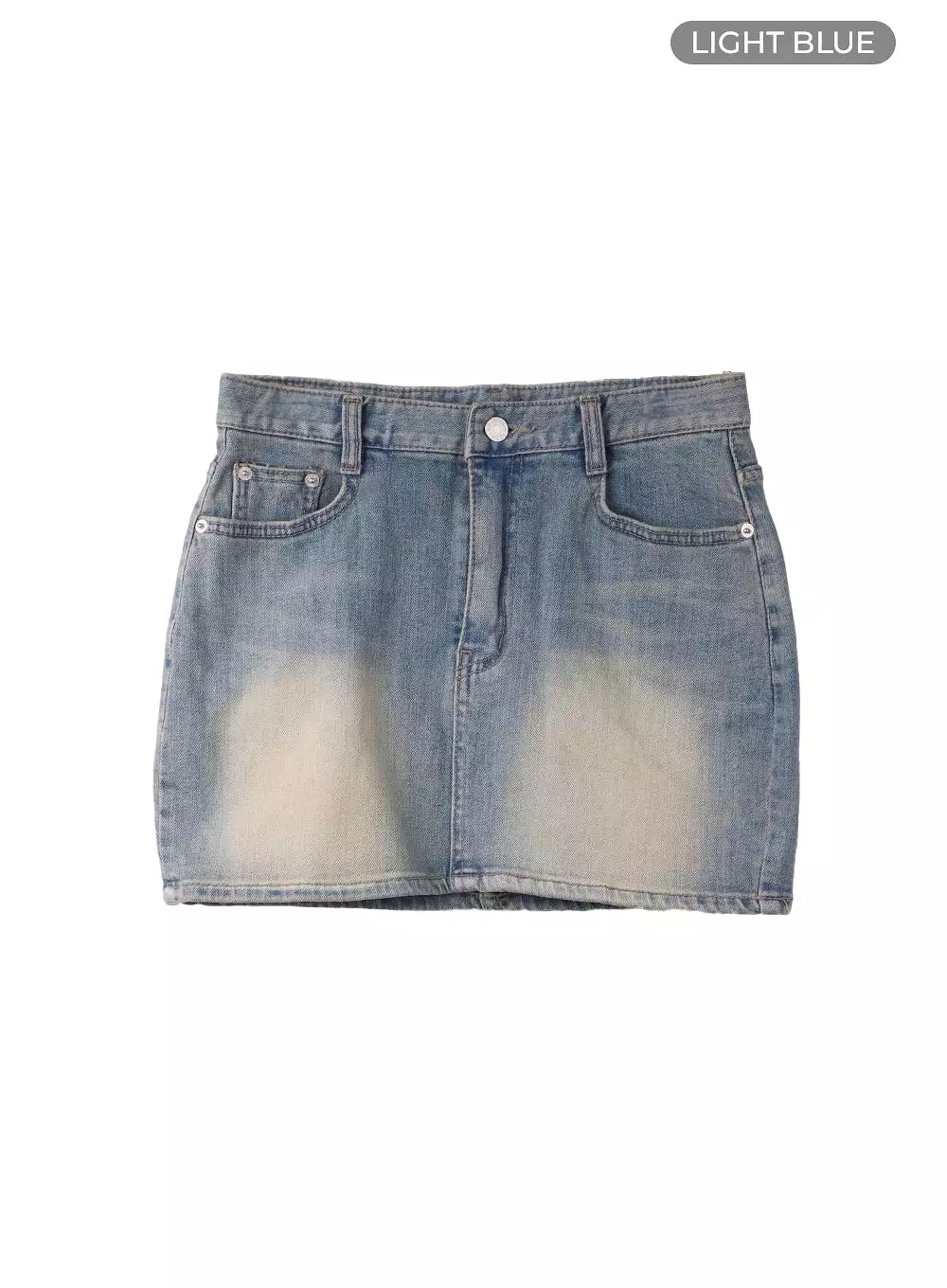 Vintage Washed Denim Mini Skirt CF420