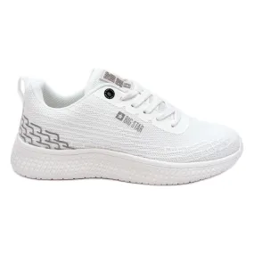 Women's Mesh Sports Shoes Memory Foam System Big Star LL274664 White