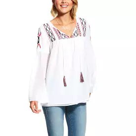 Women's Ariat Freedom White Tunic Shirt