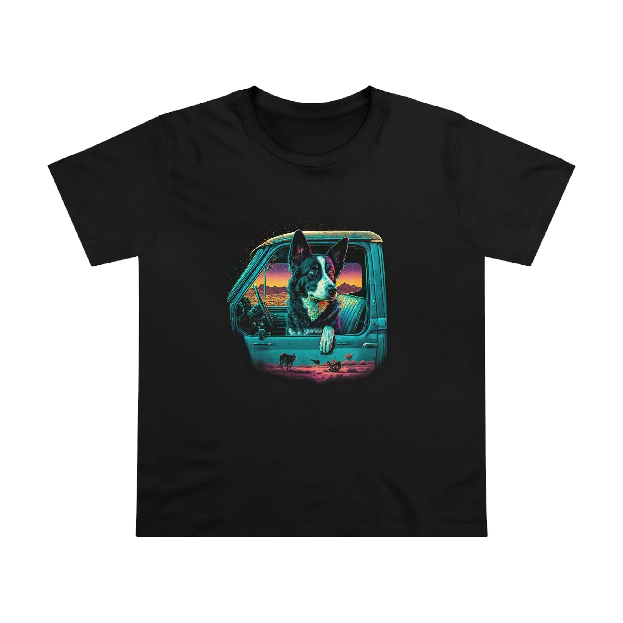 Women’s Kelpie Wheels crew neck t-shirt