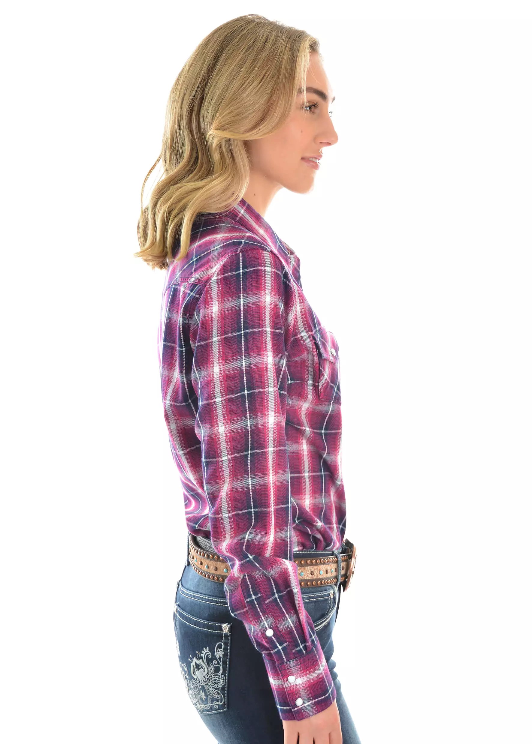 Women's Pure Western Frill Long Sleeve Shirt