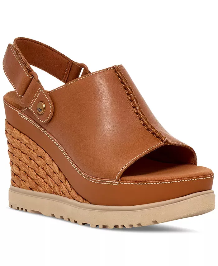 WOMEN'S UGG ABBOT ADJUSTABLE WEDGES | COGNAC