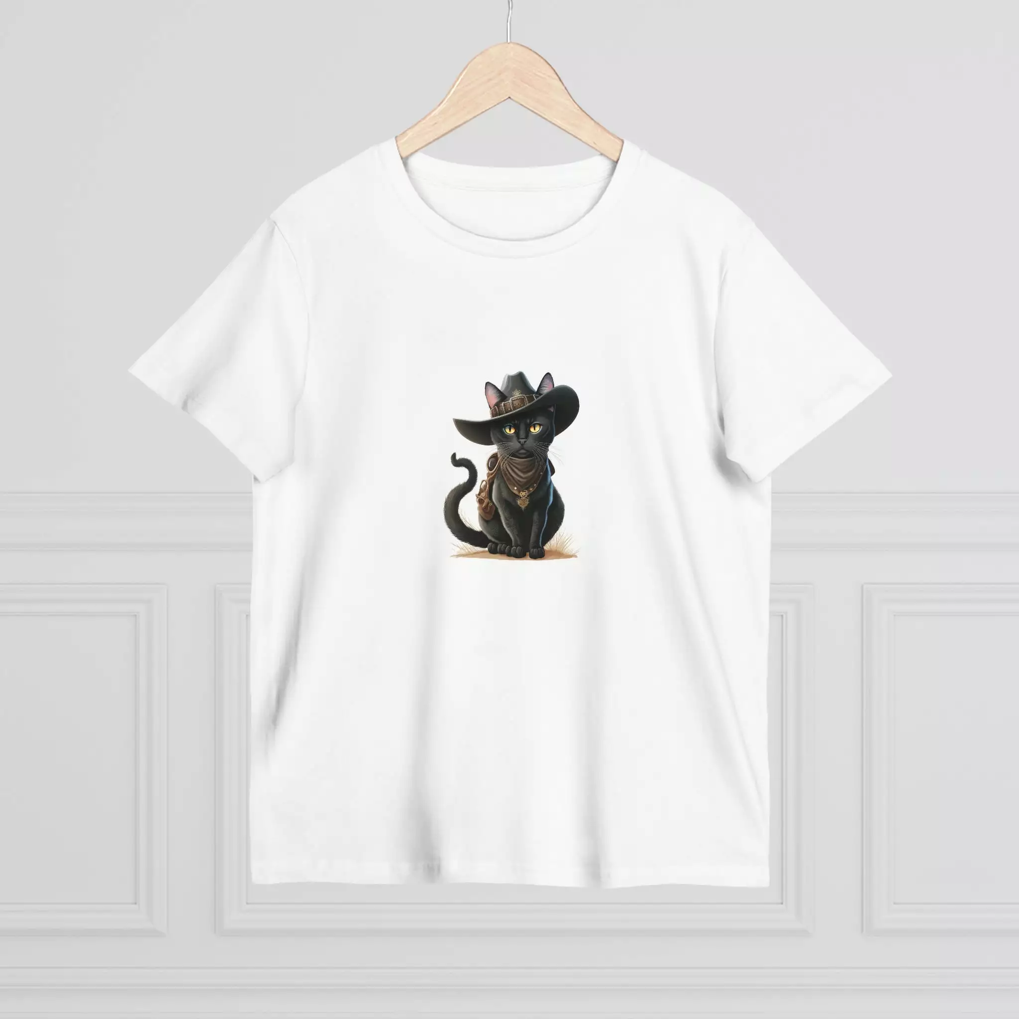 Women's Western Kitty Crew Neck T-shirt