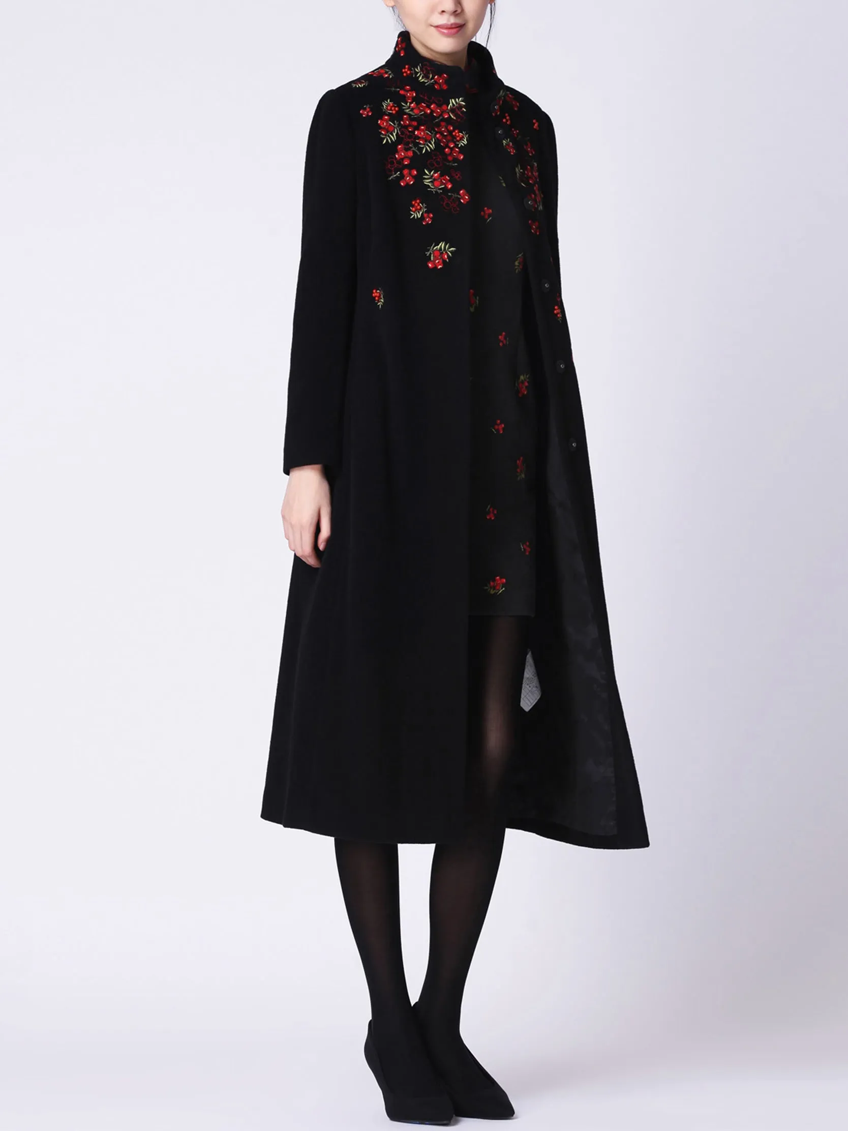 Woolen Embroidery Coat